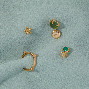 Dot Earcuff in Turquoise